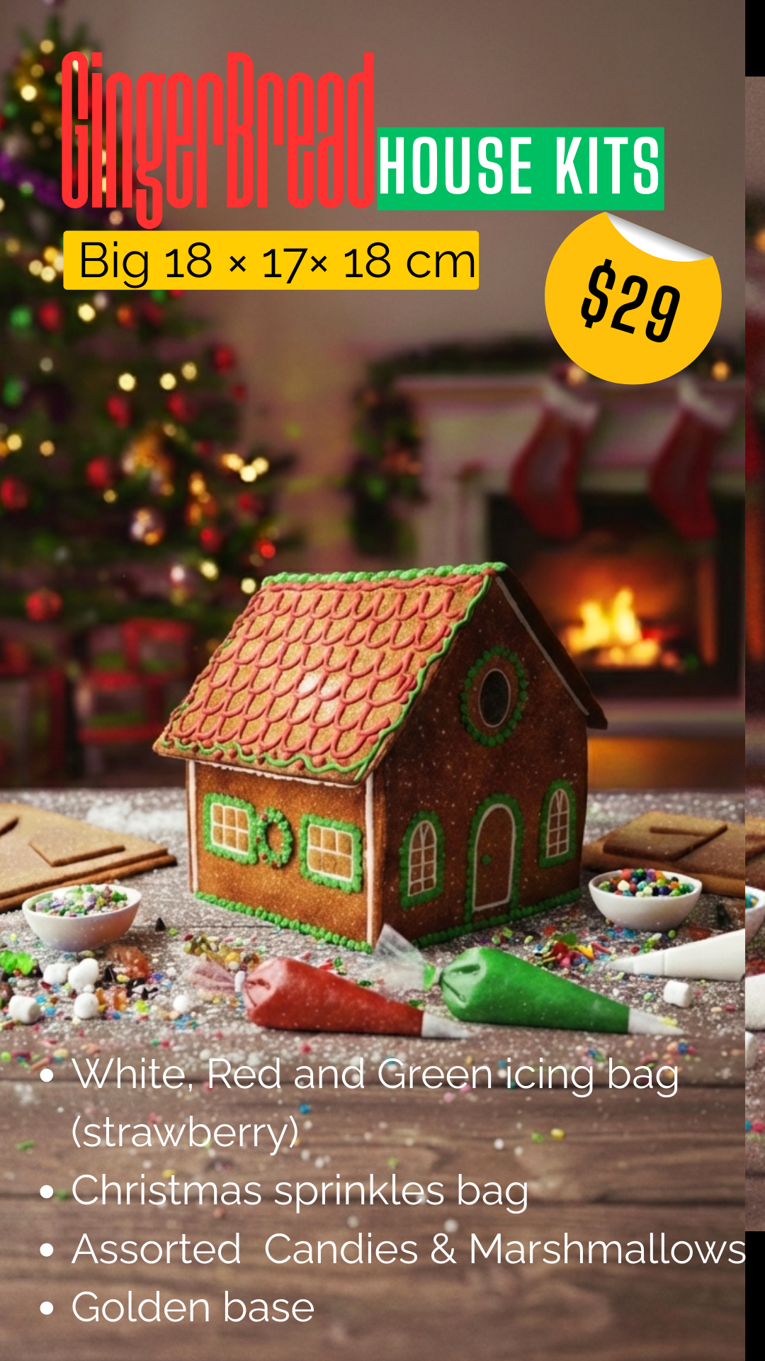 Big Gingerbread House Kit - Image 2